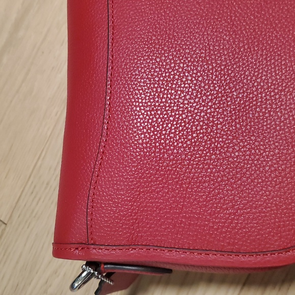 Coach Willow Ruby Leather Saddle Bag - Picture 10 of 14